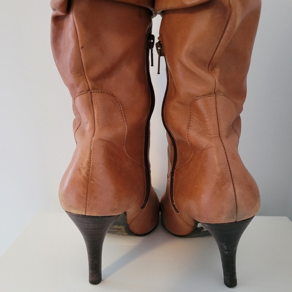 Cognac Leather Boots - Picture 5 of 8